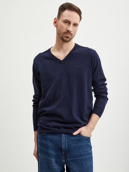 Guess Temno modra Moški pulover Guess Rainard