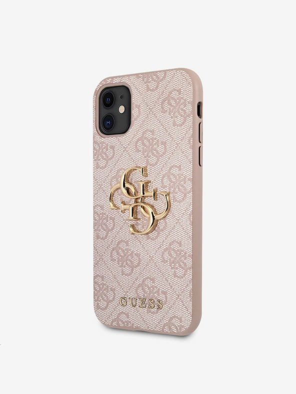 Guess Guess PU 4G Metal Logo Back Cover za iPhone 11 Pink