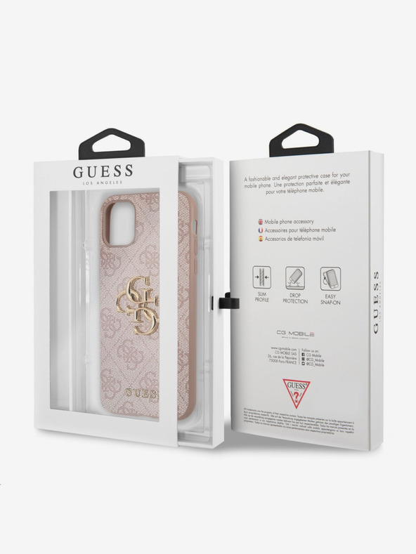 Guess Guess PU 4G Metal Logo Back Cover za iPhone 11 Pink
