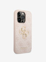 Guess Guess PU 4G Metal Logo Back Cover za iPhone 15 Pro Max Pink