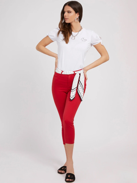 Guess Rdeče ženske kavbojke s šalom Guess 1981 Capri