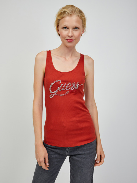 Guess Guess Hegle Rdeča ženska majica