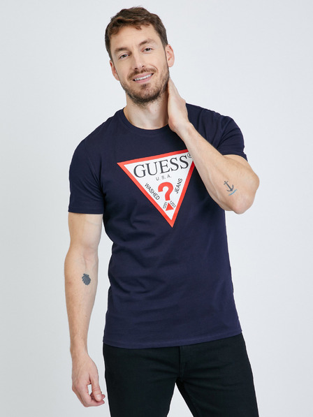 Guess Temno modra moška majica Guess