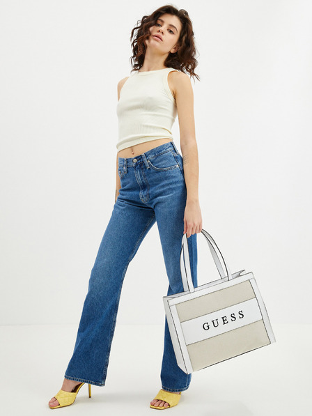 Guess Bela in bež ženska torba Guess Monique Tote Bag