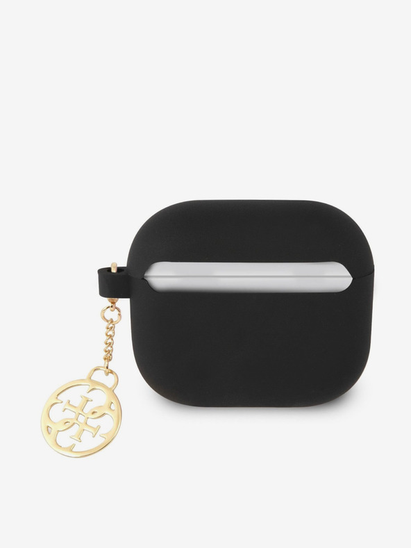 Guess Guess 4G Charm Silikonsko ohišje za AirPods 3 Black