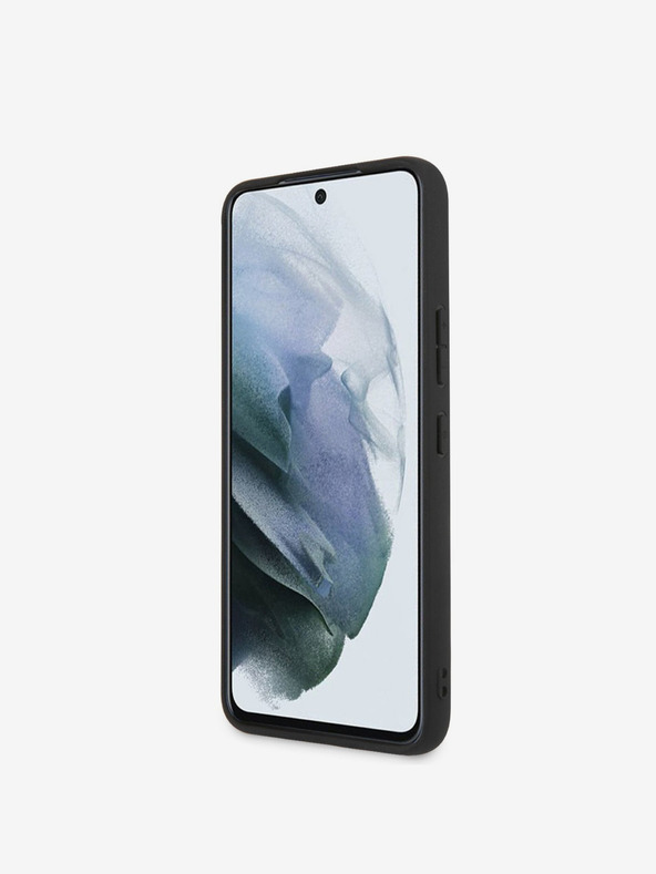 Guess PU 4G Metal Logo Zadní Kryt pro Samsung Galaxy S23 Grey Ovitek za telefon