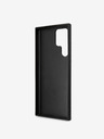 Guess PU 4G Metal Logo Zadní Kryt pro Samsung Galaxy S23 Ultra Grey Ovitek za telefon
