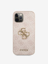 Guess Guess PU 4G Metal Logo Back Cover za iPhone 12 Pro Max Pink