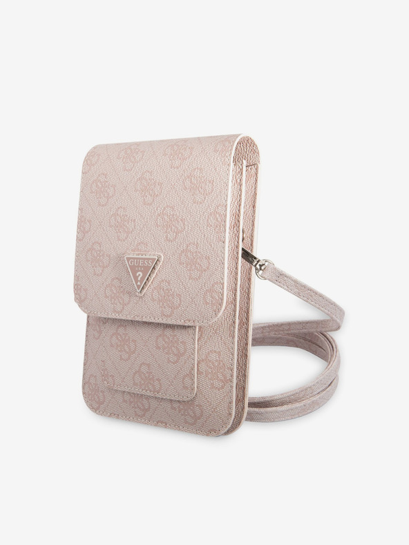 Guess Guess PU 4G Triangle Logo Torbica za Telefon Pink