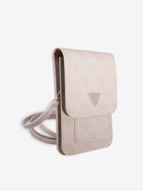 Guess Guess PU 4G Triangle Logo Torbica za Telefon Pink
