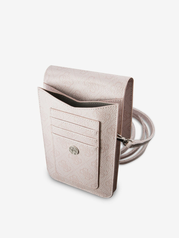 Guess Guess PU 4G Triangle Logo Torbica za Telefon Pink