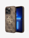 Guess Guess PU 4G Metal Logo Back Cover za iPhone 15 Pro Brown