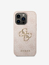 Guess Guess PU 4G Metal Logo Back Cover za iPhone 15 Pro Pink
