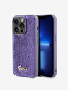 Guess Guess Sequin Script Logo zadnji ovitek za iPhone 14 Pro Purple
