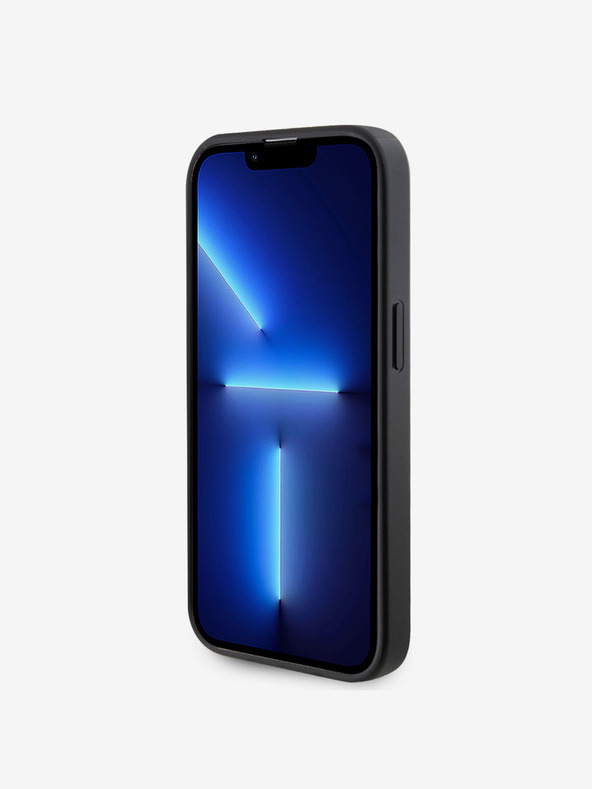 Guess PU Saffiano MagSafe Zadní Kryt pro iPhone 15 Pro Max Black Ovitek za telefon