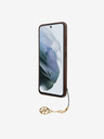 Guess Guess 4G hrbtni ovitek s šarmom za Samsung Galaxy S23 Brown Brown