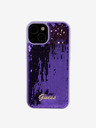 Guess Guess Sequin Script Logo hrbtni ovitek za iPhone 15 Plus Purple