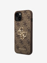 Guess Guess PU 4G Metal Logo Back Cover za iPhone 15 Brown