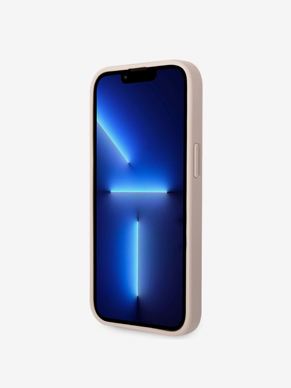 Guess Guess PU 4G Metal Logo Back Cover za iPhone 14 Pink