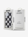 DKNY PC/TPU hrbtni ovitek s kvačkanim vzorcem za iPhone 15 črn DKNY