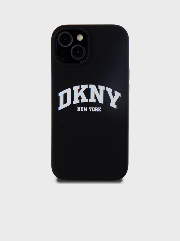DKNY Tekoči silikonski logotip Arch MagSafe Back Cover za iPhone 11 Black DKNY
