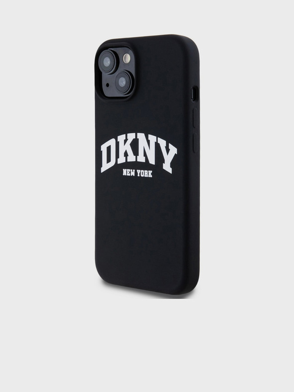 DKNY Tekoči silikonski logotip Arch MagSafe Back Cover za iPhone 11 Black DKNY