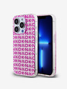 DKNY PC/TPU hrbtni ovitek s ponavljajočim se vzorcem za iPhone 15 Pro Max Pink DKNY