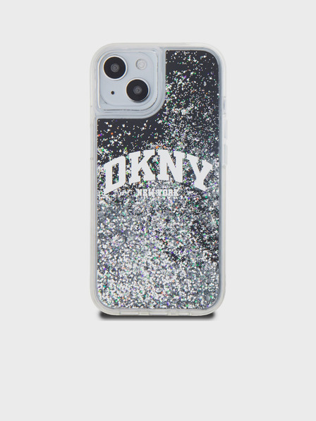 DKNY Tekoči bleščice Arch Logo hrbtni ovitek za iPhone 11 Black DKNY