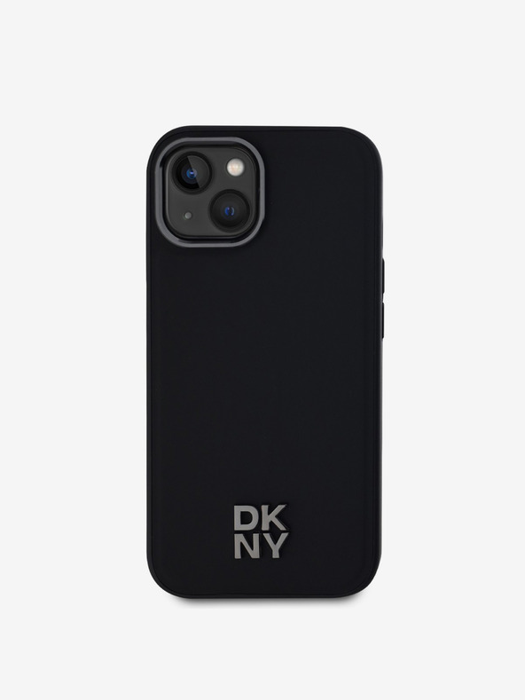 DKNY PU usnje z logotipom Magsafe za iPhone 15 črno DKNY