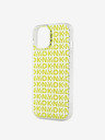 DKNY PC/TPU hrbtni ovitek s ponavljajočim se vzorcem za iPhone 15 Yellow DKNY