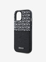 DKNY PU Leather Repeat Pattern Card Pocket Back Cover za iPhone 15 Black DKNY