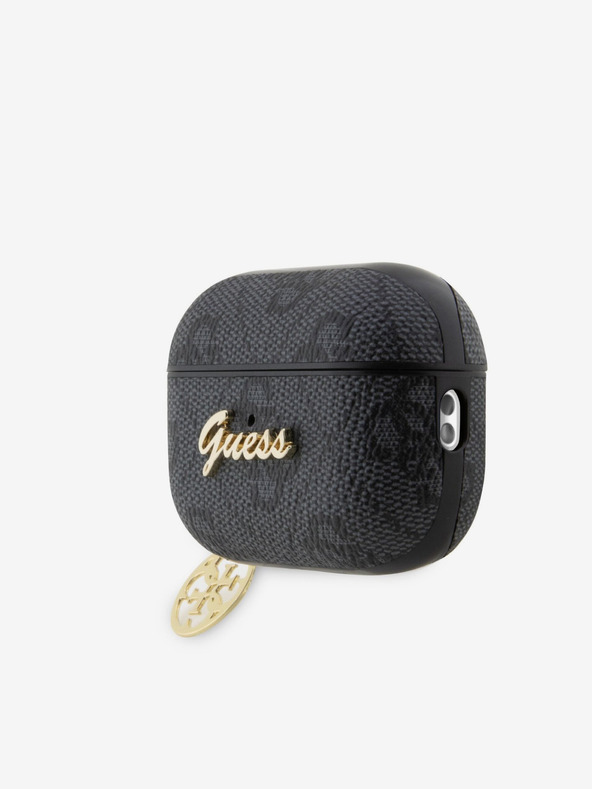 Guess Guess 4G Script PC/PU Charm ohišje za AirPods Pro 2 črno