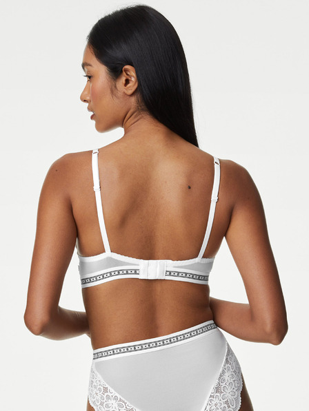 Marks & Spencer Beli ženski push-up modrček s čipko Marks & Spencer Cleo