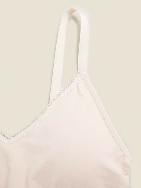 Marks & Spencer Komplet treh ženskih brezšivnih nedrčkov v sivi, svetlo roza in temno modri barvi Marks & Spencer