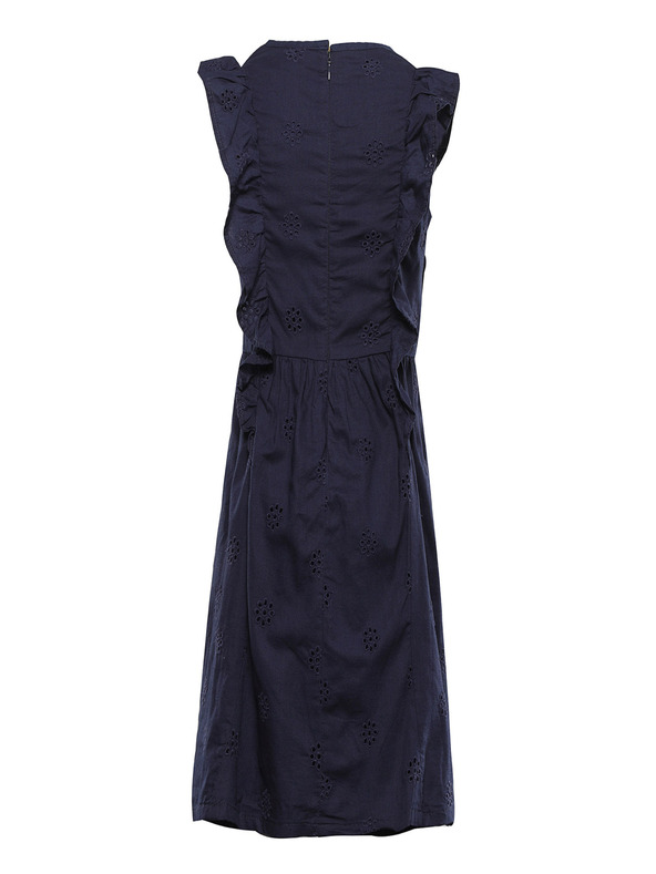 NAX Temno modra dekliška obleka NAX Dirvo