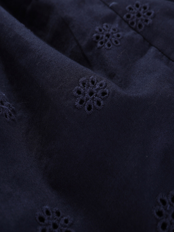 NAX Temno modra dekliška obleka NAX Dirvo