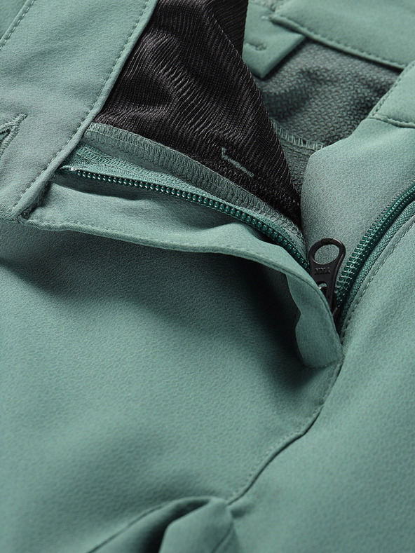 ALPINE PRO Ženske softshell hlače ALPINE PRO RAMELA zelena