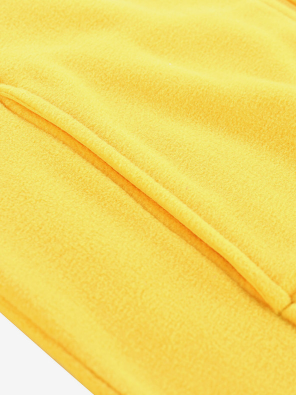 ALPINE PRO Moška jopa s kapuco iz flisa ALPINE PRO SIUS rumena