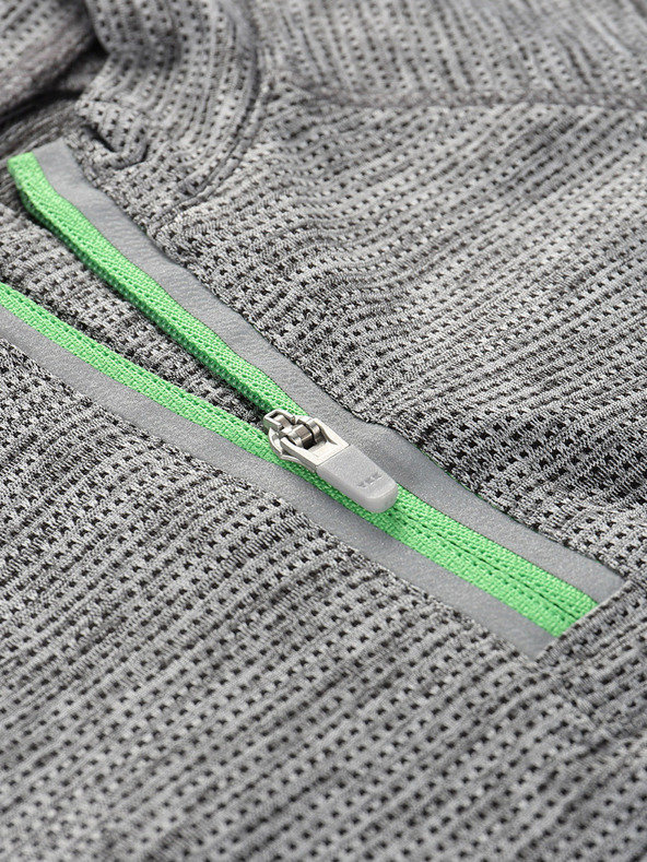 ALPINE PRO Otroška kolesarska majica s hitrim sušenjem ALPINE PRO LATTERO siva