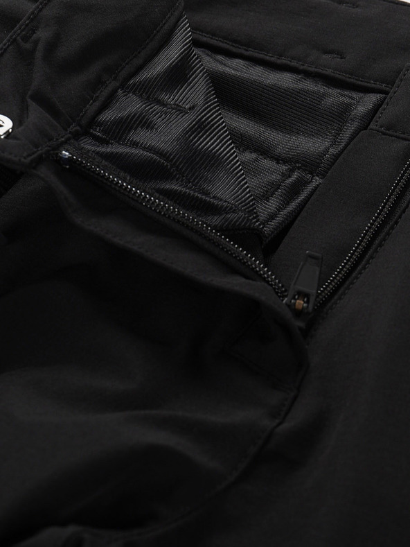 ALPINE PRO Črne ženske softshell hlače z obdelavo DWR Alpine Pro Akana