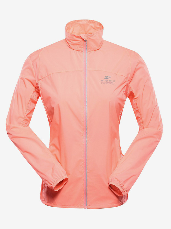 ALPINE PRO Ženska ultralahka smučarska jakna z membrano dwr ALPINE PRO SPINA neon salmon