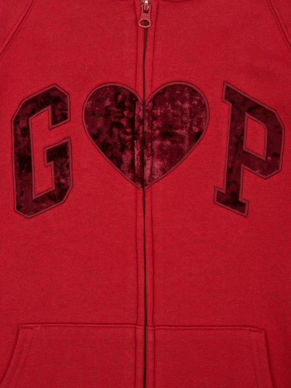 GAP Mikina z logotipom Gap na zadrgo