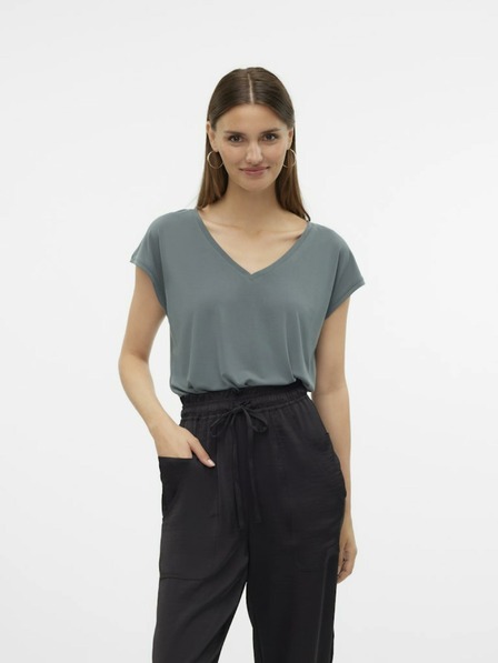 Vero Moda Zelena ženska majica Vero Moda Filli