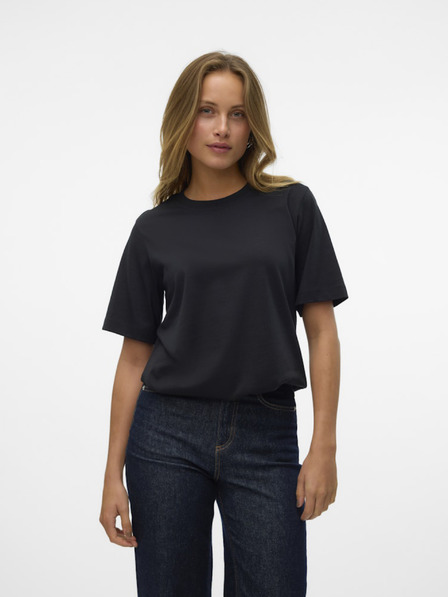 Vero Moda Črna ženska majica Vero Moda Demi