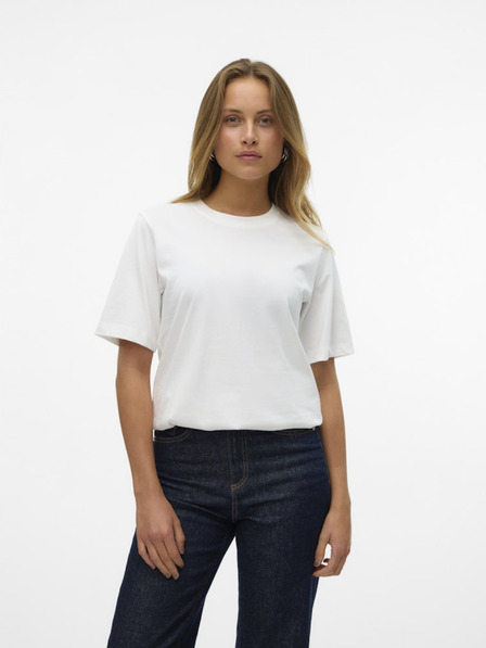 Vero Moda Bela ženska majica Vero Moda Demi