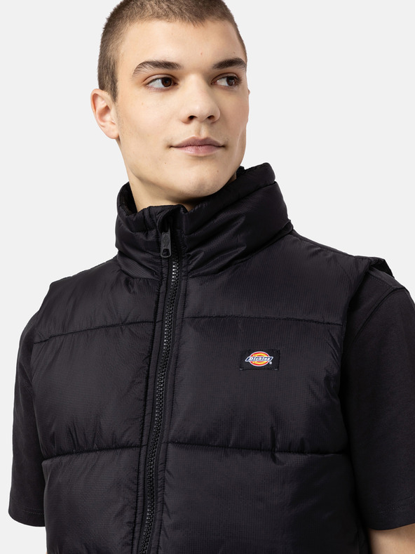 Dickies Črn moški jopič Dickies Waldenburg Quilted Vest