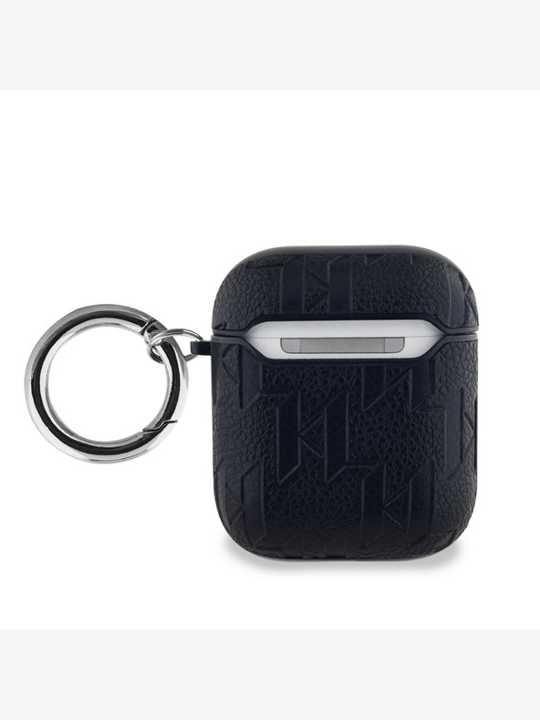 Karl Lagerfeld Karl Lagerfeld PU Embossed Choupette Head Case za AirPods 1/2 Black Black