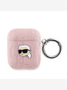 Karl Lagerfeld PU reliefna čepica Karl Head Case za AirPods 1/2 Pink Karl Lagerfeld