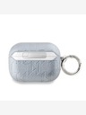 Karl Lagerfeld Karl Lagerfeld PU etui z reliefom Karl Head za AirPods Pro 2 Silver