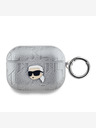 Karl Lagerfeld Karl Lagerfeld PU Embossed Karl Head Case za AirPods Pro Silver